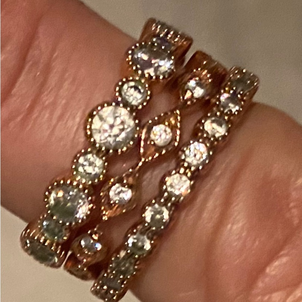 Chloe & Isabel stacked ring set.